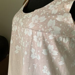 Babydoll Tank Top ELEMENT Graphic Print /Pale Pink/Floral /Size M